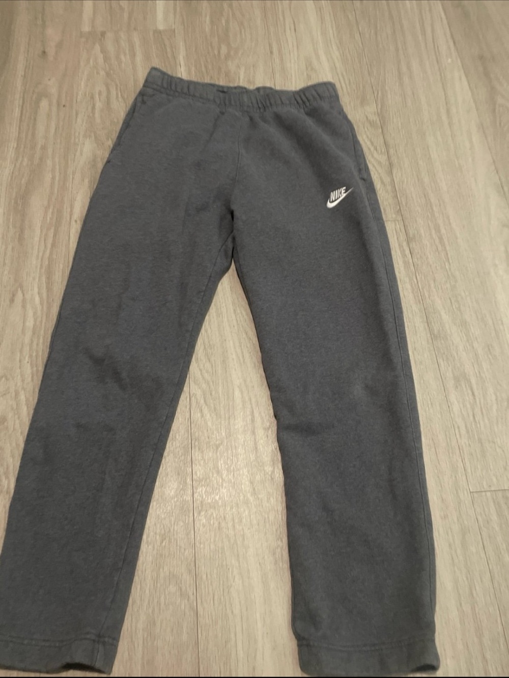 Nike Dark Gray sweatPants with White Swoosh